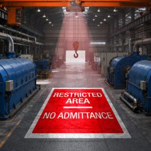 Overhead crane projection lamp