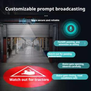 Motion-Activated Warning Pattern Projector