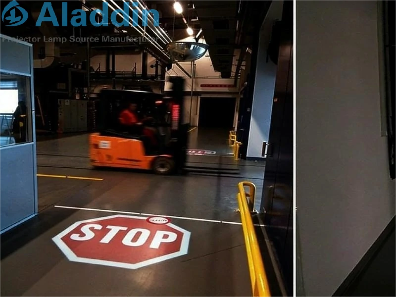 Using Gobo Projectors for Industrial Safety Signage & Warnings