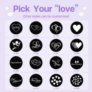 Wedding Pattern Slides - Fit Any Projector