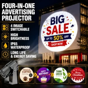 Four - Picture Changing Advertising Projection Lamp