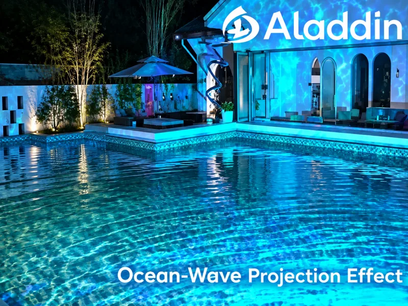ocean-wave projection effect