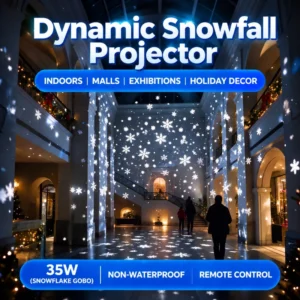 Snow - falling Christmas Lights - Ideal for outdoor Decor