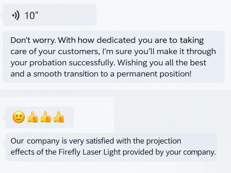 good review from our firefly laser light